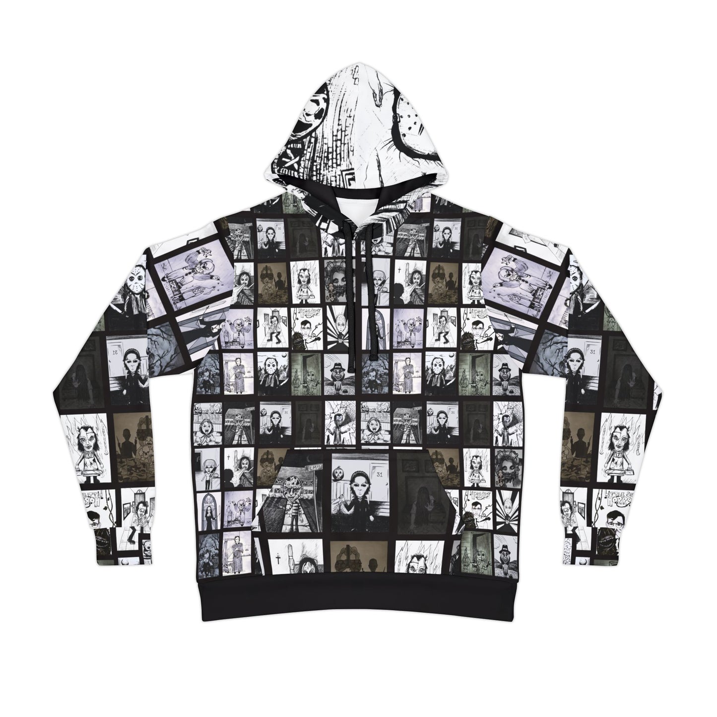 Horror Hoodie 20 of Our Favorite Horror Icons FREE S & H Pull-Over 8 Sizes XS-4XL