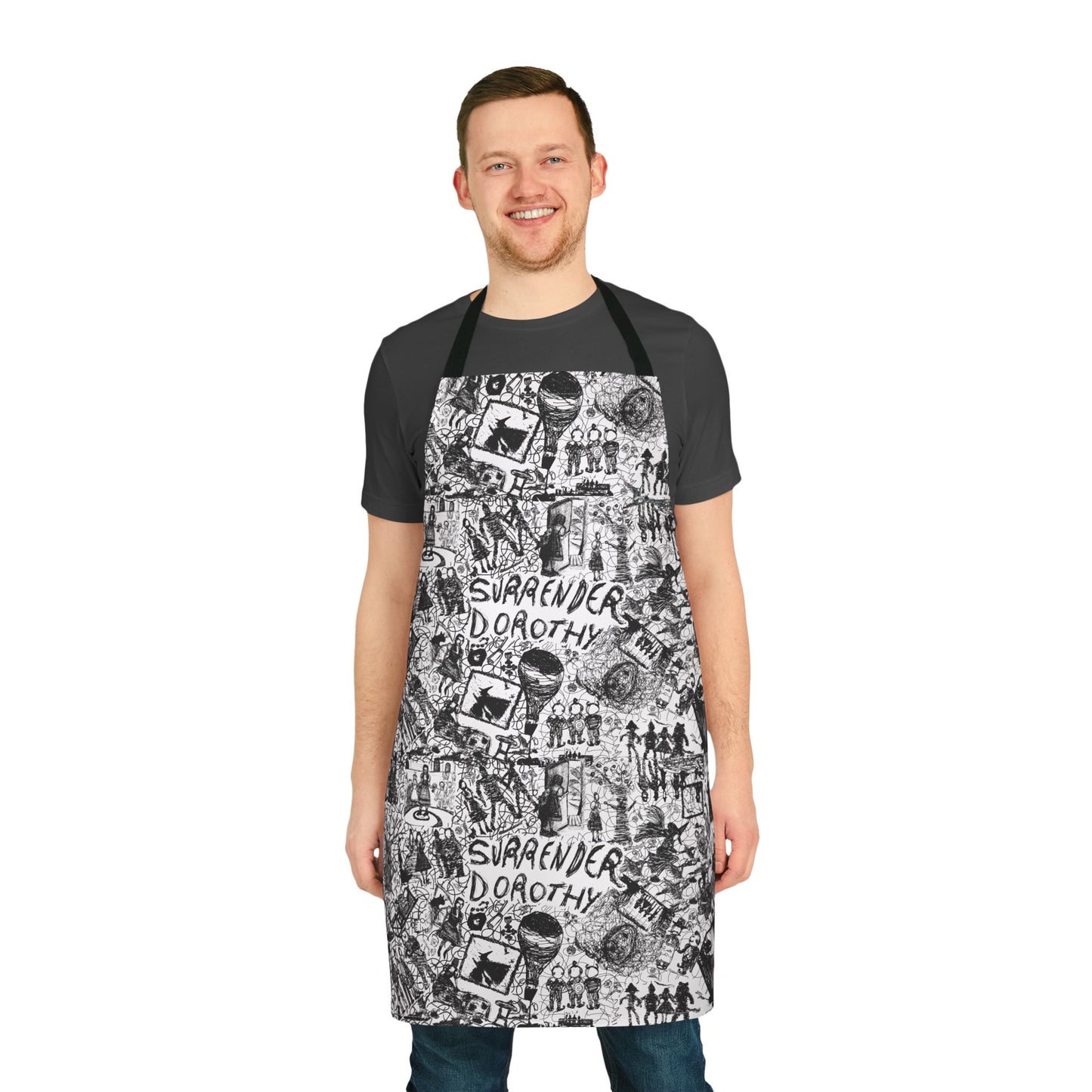 Wizard of OZ Apron Story Told From Start to Finish Drawn in a Scumbling Style S&H INCLUDED