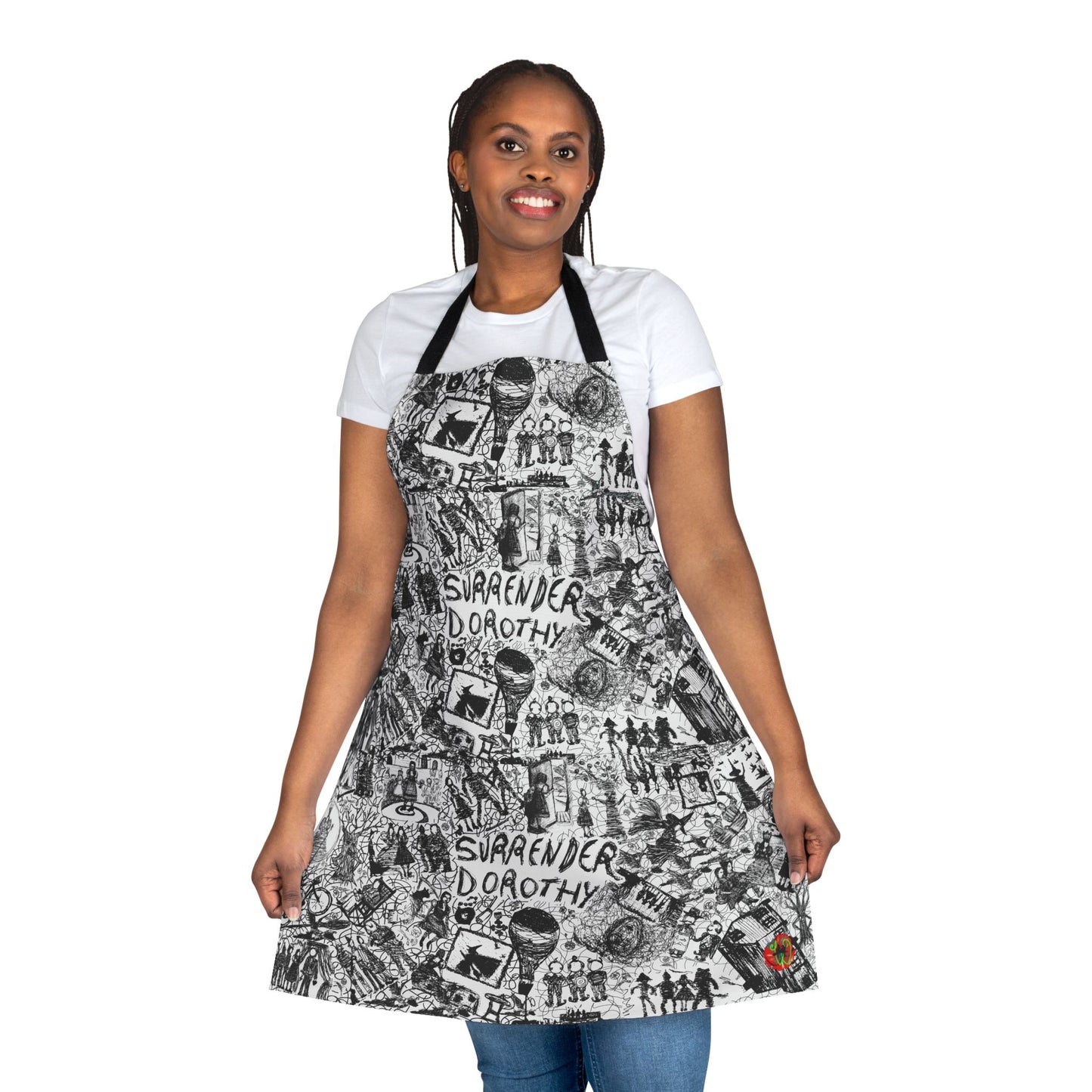 Wizard of OZ Apron Story Told From Start to Finish Drawn in a Scumbling Style S&H INCLUDED