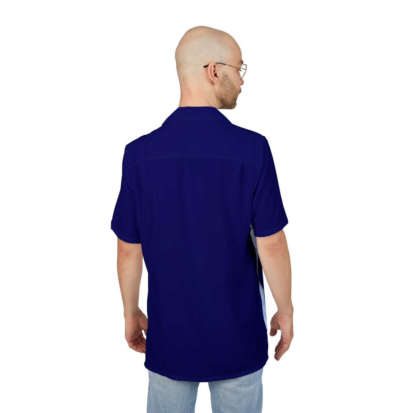 Wizard of Oz Blue Argyle Unisex Button-Down Short Sleeve Shirt