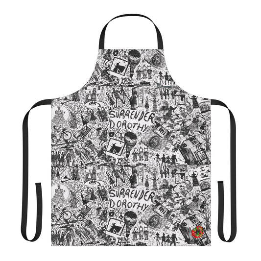 Wizard of OZ Apron Story Told From Start to Finish Drawn in a Scumbling Style S&H INCLUDED